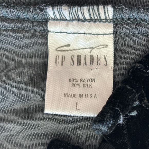 CP Shades Romy Velvet Shirt Small S Black - Picture 4 of 8